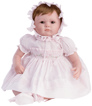Realistic Baby Dolls - Feltman Brothers 16" Caroline Grace Doll With Life-like (416x416), Png Download