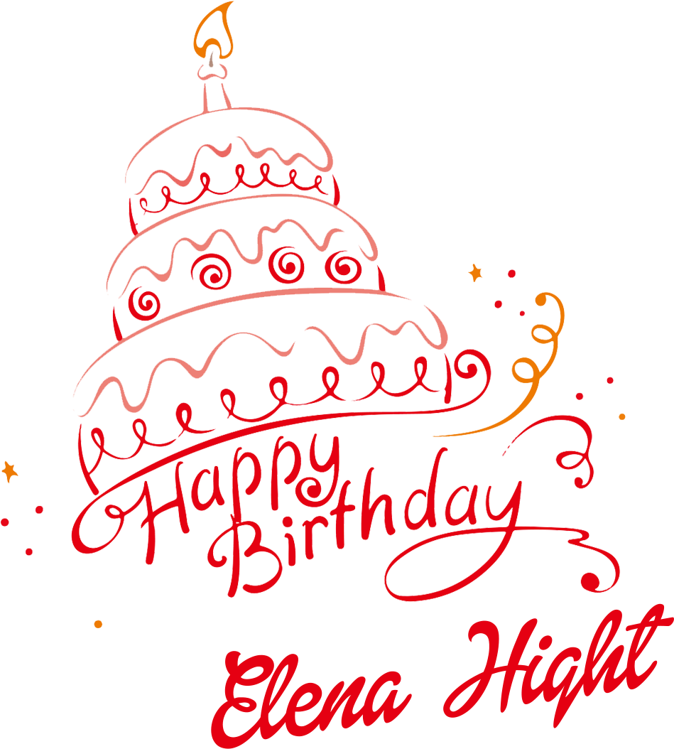 Elena Hight Happy Birthday Name Png - Power Of A Thought: Just One Thought Can Change Your (1139x1200), Png Download