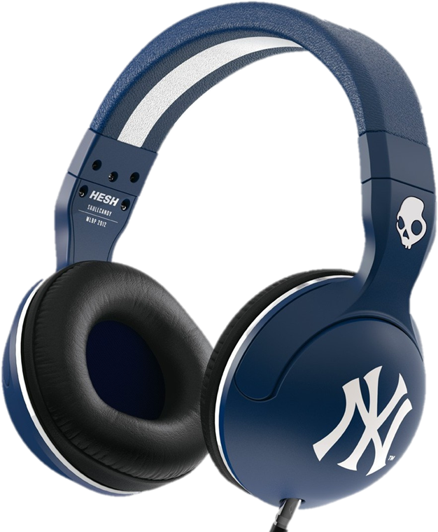 Click Image Above To Purchase - Skullcandy Hesh 2 Headphones W/mic- New York Yankees (631x766), Png Download
