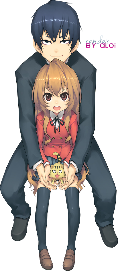 Render Animes Et Manga - Los Mejores Ships Del Anime (412x941), Png Download