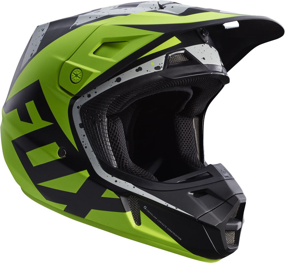Fox V2 Nirv Helmet (1000x1000), Png Download