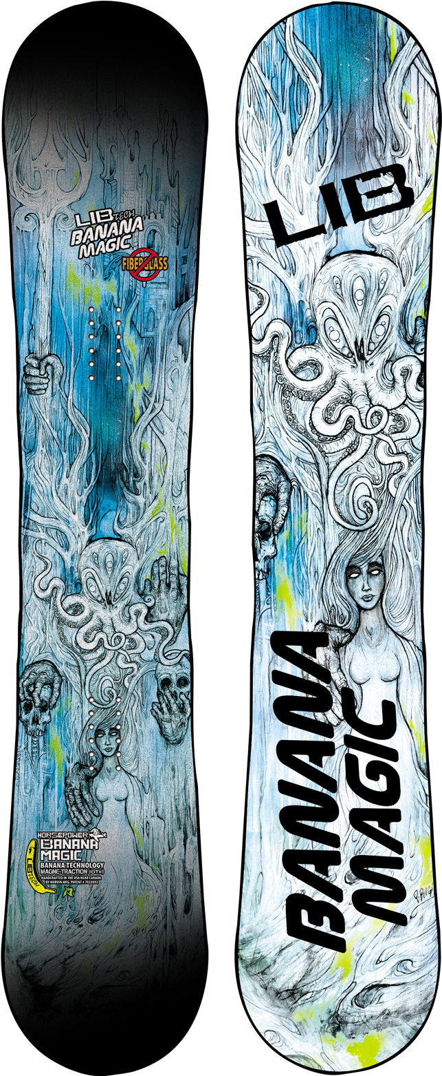 Banana Magic Lib Tech - Lib Tech Banana Magic Hp Snowboard 152 (1600x1600), Png Download