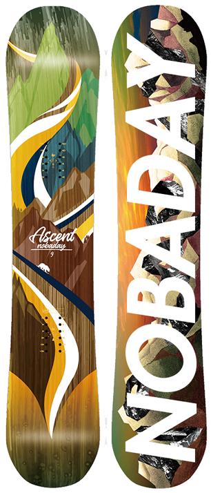 Nobaday Ascent Snowboard-men - Nobaday Snowboards (600x800), Png Download