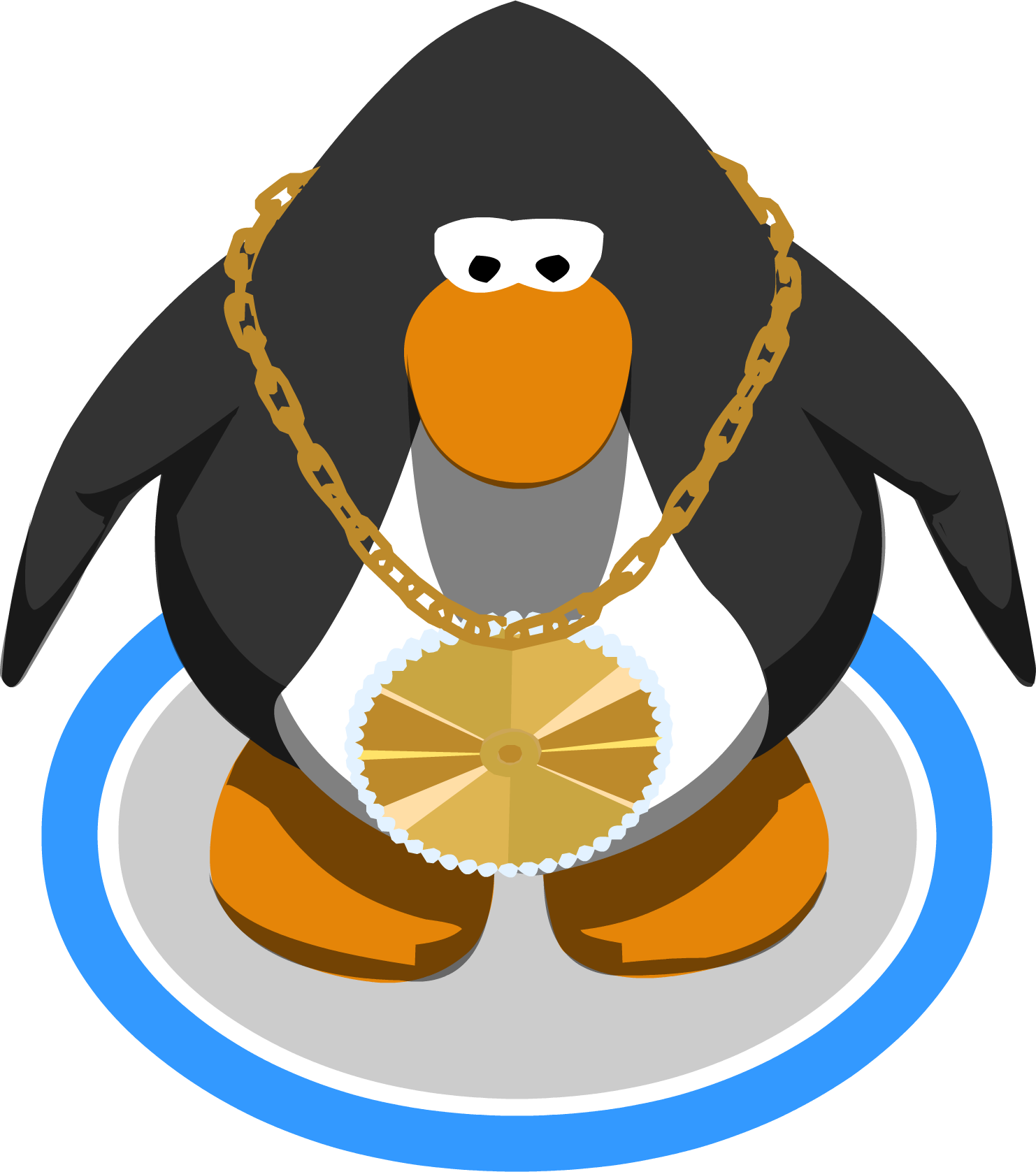 Bling Bling Necklace Ig - Club Penguin Bling Bling Necklace (1482x1677), Png Download