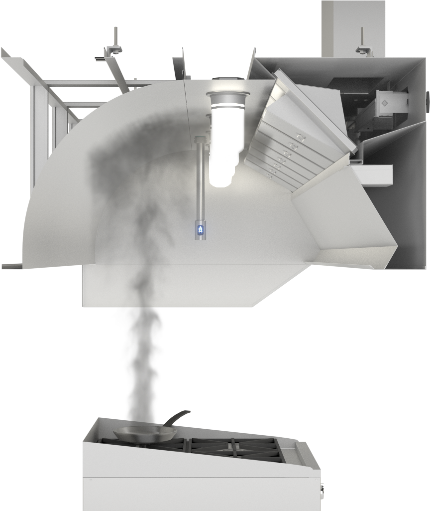 Ea Cross Section Smoke - Kitchen Ventilation (1024x1024), Png Download