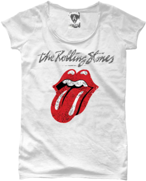 Rolling Stones White Shirt Profile Photo - Rolling Stones White Shirt (300x428), Png Download