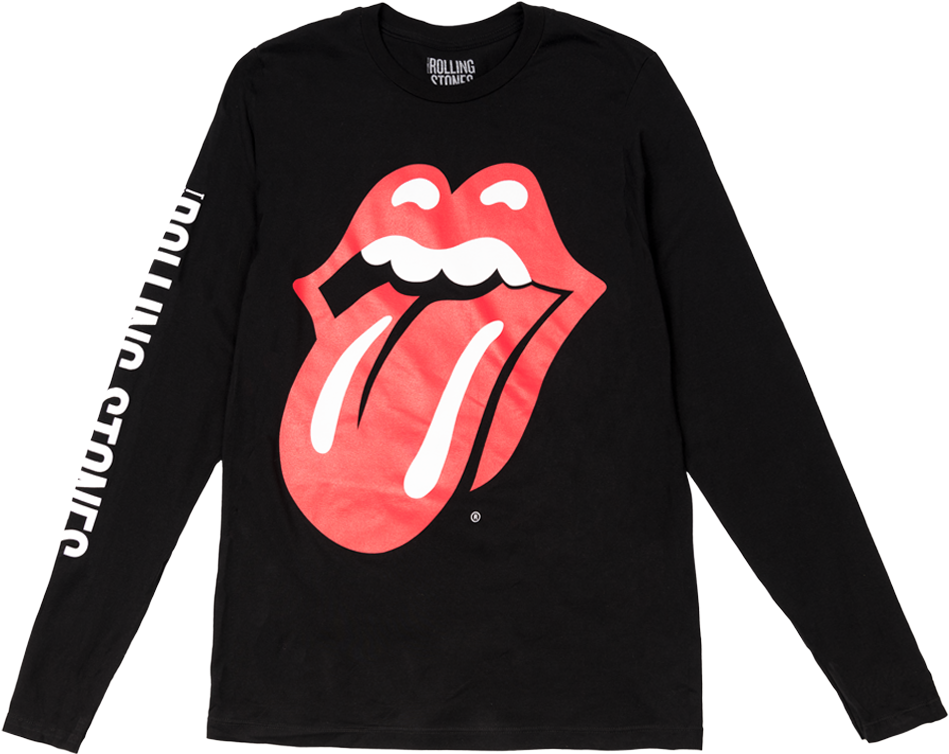 Rolling Stones Long Sleeve Tour Shirt - Long Sleeve Rolling Stones Shirt (1000x1000), Png Download