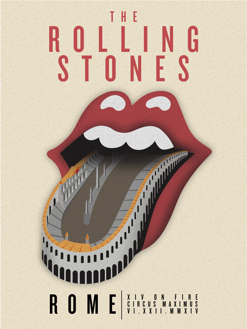 A Mix Of Approved And Proposed Art For The Rolling - Rolling Stones Plate Tongue (1100x1100), Png Download