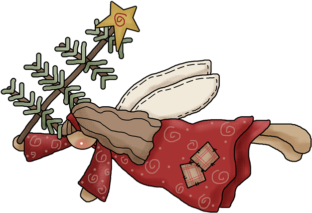 Angel Flying Tree - Angel Christmas Frames Png (640x460), Png Download