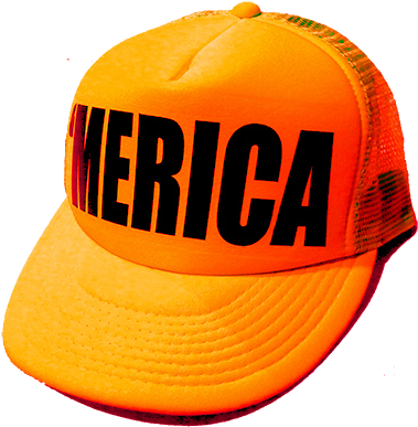 Merica Hat Orange - Baseball Cap (400x400), Png Download