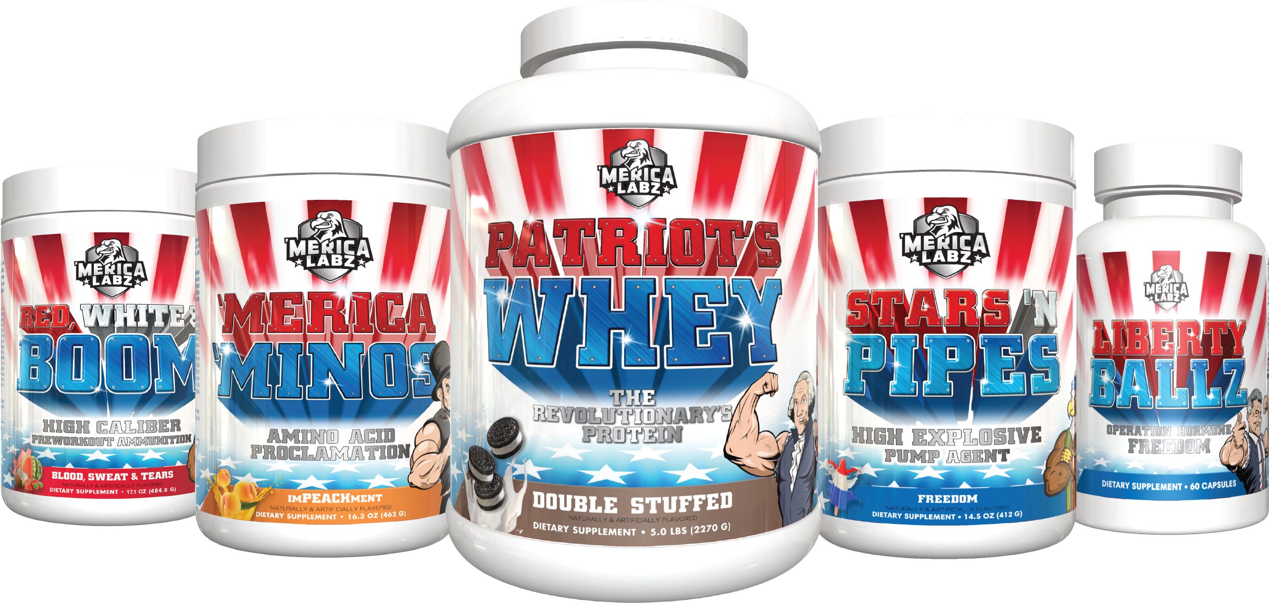 Do You Freedom - Merica Labz Patriot's Whey (2591x1188), Png Download