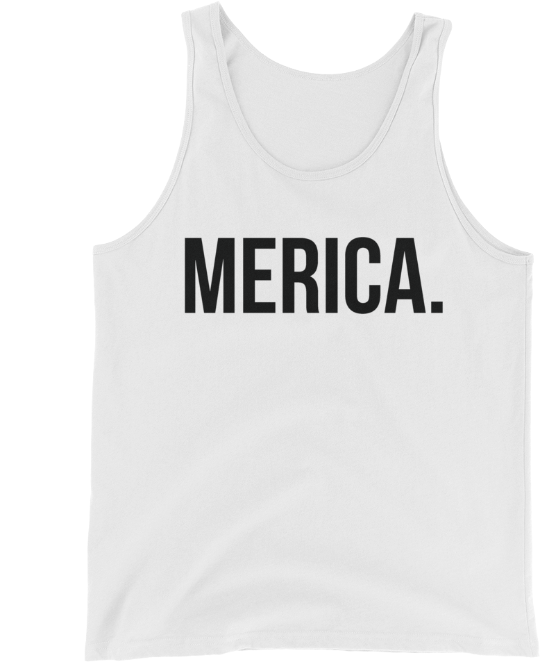Merica1 Mockup Front Flat White (1000x1000), Png Download