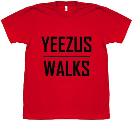 Yeezus Walks - T-shirt - Portugal Football T Shirt (454x406), Png Download