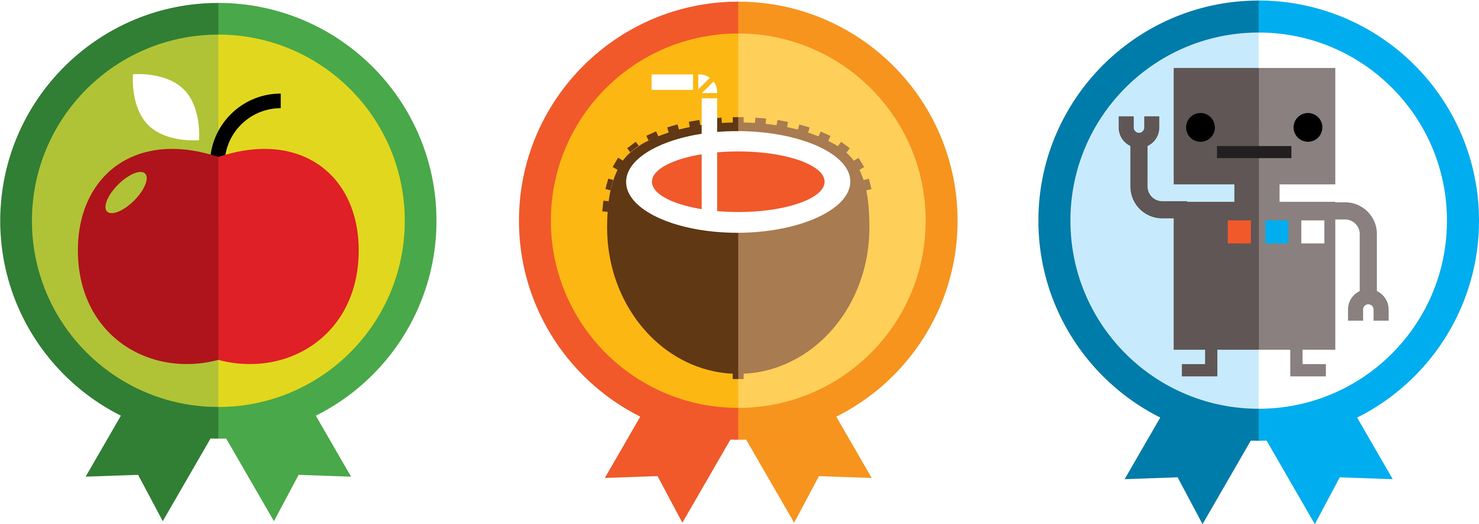 Foodzy Badges - Badges Designs (5448x2000), Png Download