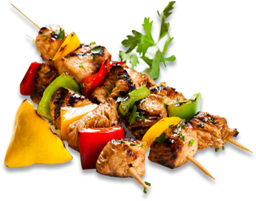 Doner Kebab Png - Chicken Kebab With Capsicum (388x394), Png Download