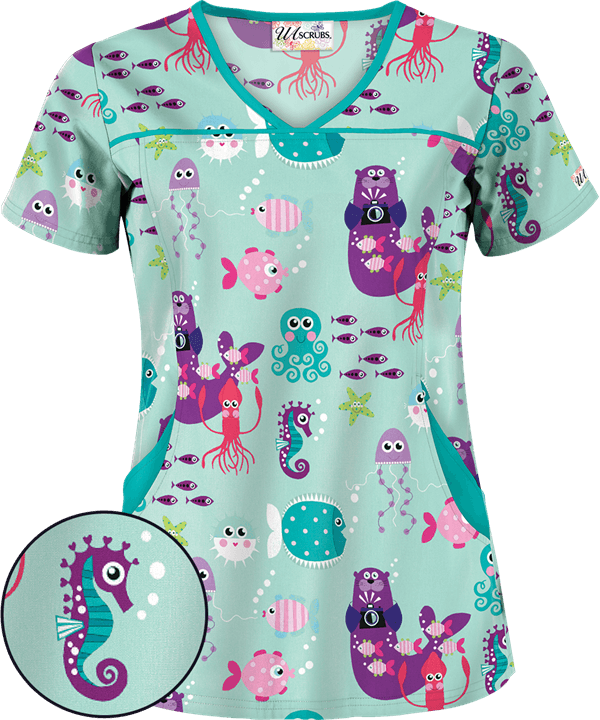 Ua864sfm Uniformes Pinterest Pediatric Scrubs And Scrub - Pediatric Scrubs (600x720), Png Download