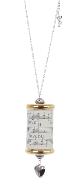Magical Gold Music Sheet Scroll Christmas Bauble - Locket (630x630), Png Download