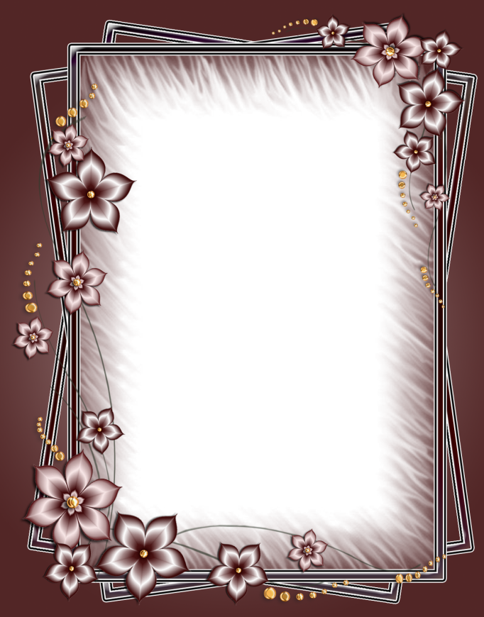 Flower Frame Png, Borders For Paper, Rose Pictures, - Png Love Frames (682x870), Png Download
