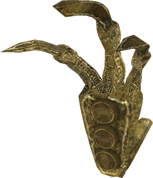 Golden Claw - Skyrim Claw (517x603), Png Download