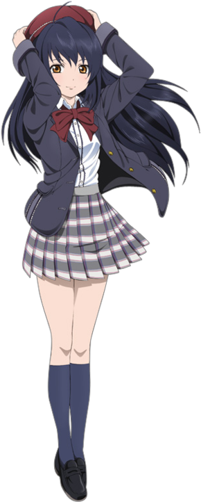 Sonoda Umi - Rin Love Live Dengeki (300x738), Png Download