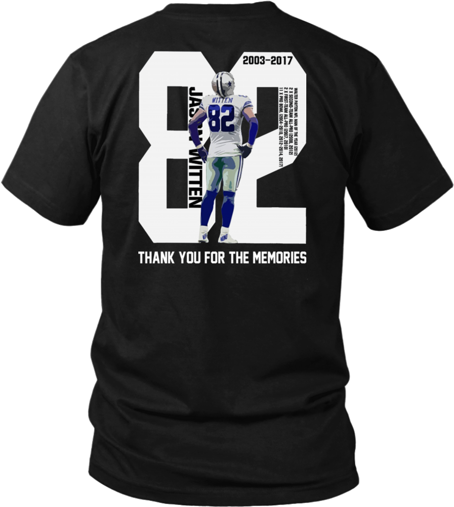 Jason Witten Thank You For The Memories Shirt - Jason Witten Thank You For The Memories (1024x1024), Png Download