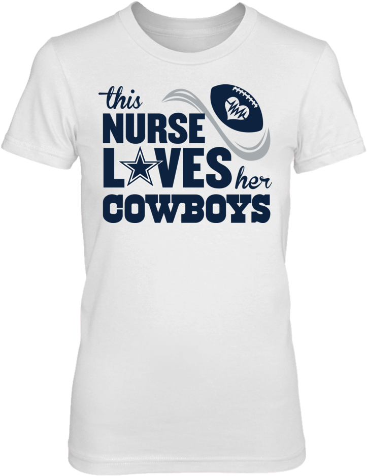 This Nurse Loves - Dallas Cowboys (1000x1000), Png Download