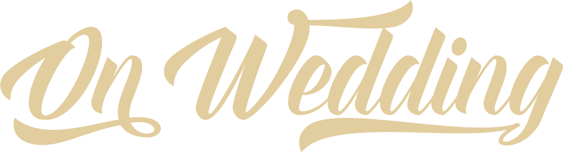 On Wedding - Text Unbelievable (2000x632), Png Download