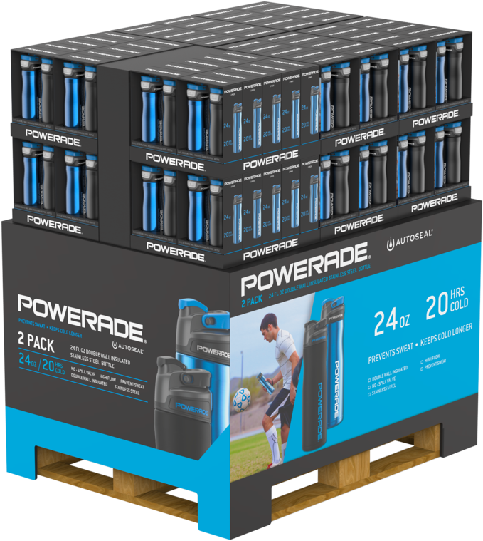 Powerade Chug Ss 24oz Pallet Skirt - Pallet (1000x1000), Png Download