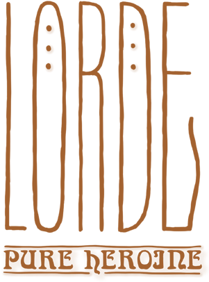"pure Heroine" By Lorde - Calligraphy (1200x466), Png Download