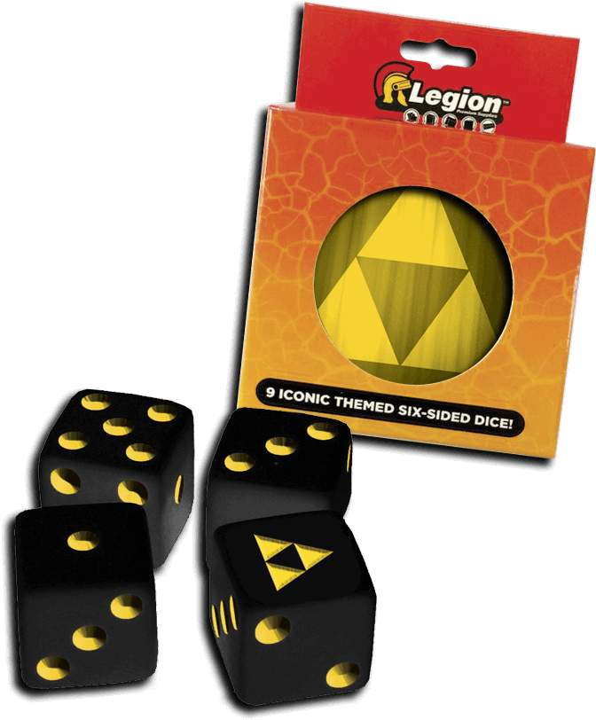 Iconic Tri-force D6 - Iconic Dice Tin: Tri-force (9) Tin - D6 Legion Supplies (720x864), Png Download
