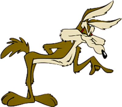 Wile E Coyote Psd - Looney Tunes Characters (400x352), Png Download