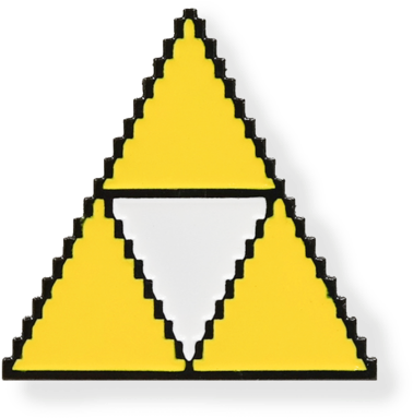 Zelda 8 Bits Triforce (600x600), Png Download