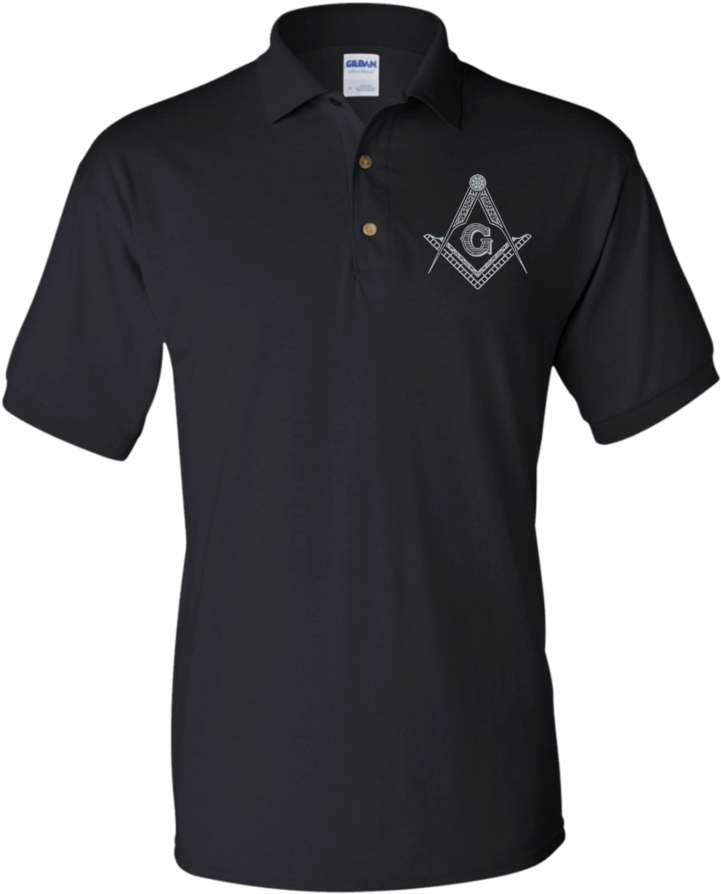 Square & Compass Polo - Navy Blue Polo Template (900x900), Png Download