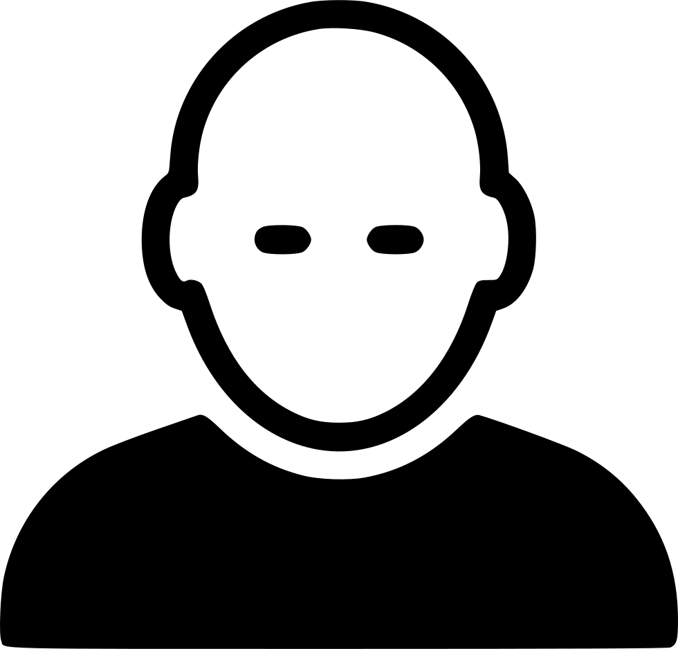 Bald Male Comments - Anonymity Icon (980x938), Png Download