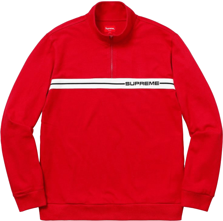 Half-zip Warm Up Supreme Size S - Supreme Half Zip Warm Up (735x731), Png Download