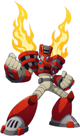 Torch Man - Mega Man 11 All Bosses (312x500), Png Download