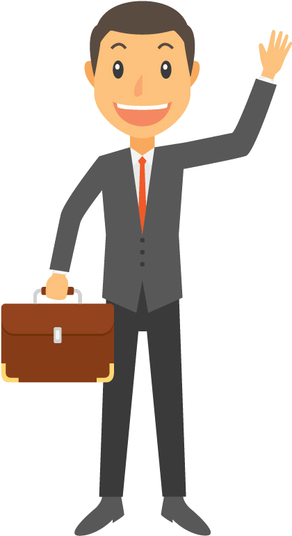 With - Businessperson (472x846), Png Download