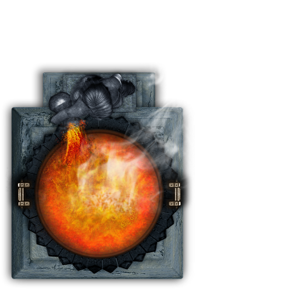 But I Used A Couple Of My Art But The Major Part Was - Fire Top View Png (731x670), Png Download