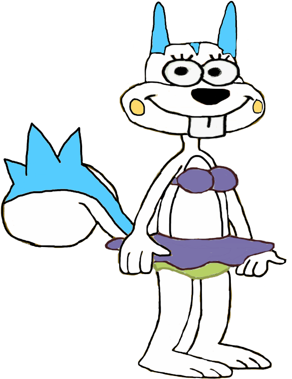 Sandy Cheeks Cartoon-rvb312 - Sandy Cheeks Pachirisu (582x800), Png Download