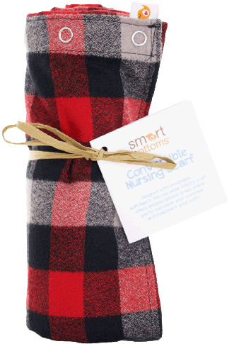 Smart Bottoms Flannel Nursing Scarf (500x500), Png Download