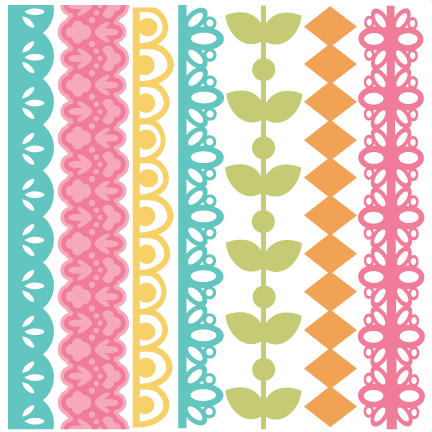 Spring Borders Set 2 Svg Files Svg Borders Border Svg - Free Svg Borders (432x432), Png Download