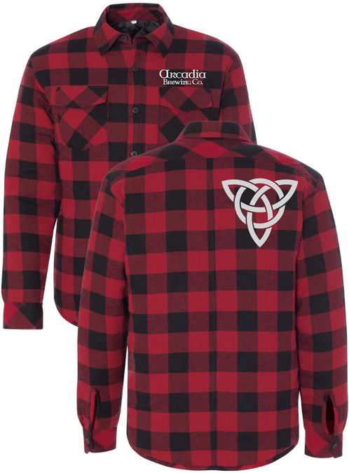 Never Be Cold Again In This Abc Logo Flannel - Burnside Men's Quilted Flannel Jacket (498x675), Png Download