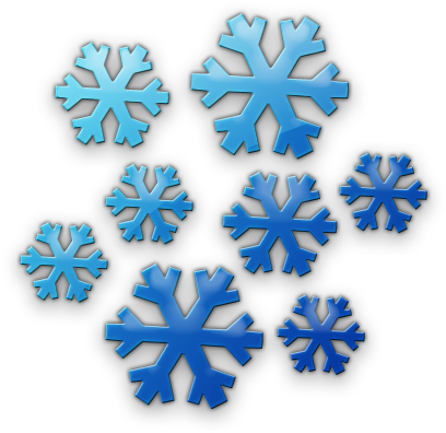 Dark Blue Clipart Snowflake - Snowflake Cluster (420x420), Png Download