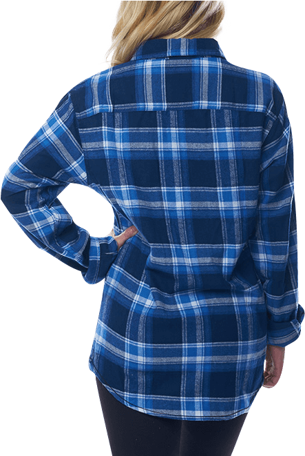 Long Sleeve Flannel Shirt - Plaid (600x660), Png Download