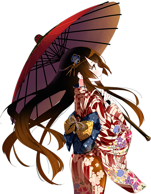 The Seven Flowers Of Autumn Full Render - Seven Flowers Of Autumn Ayakashi (500x631), Png Download