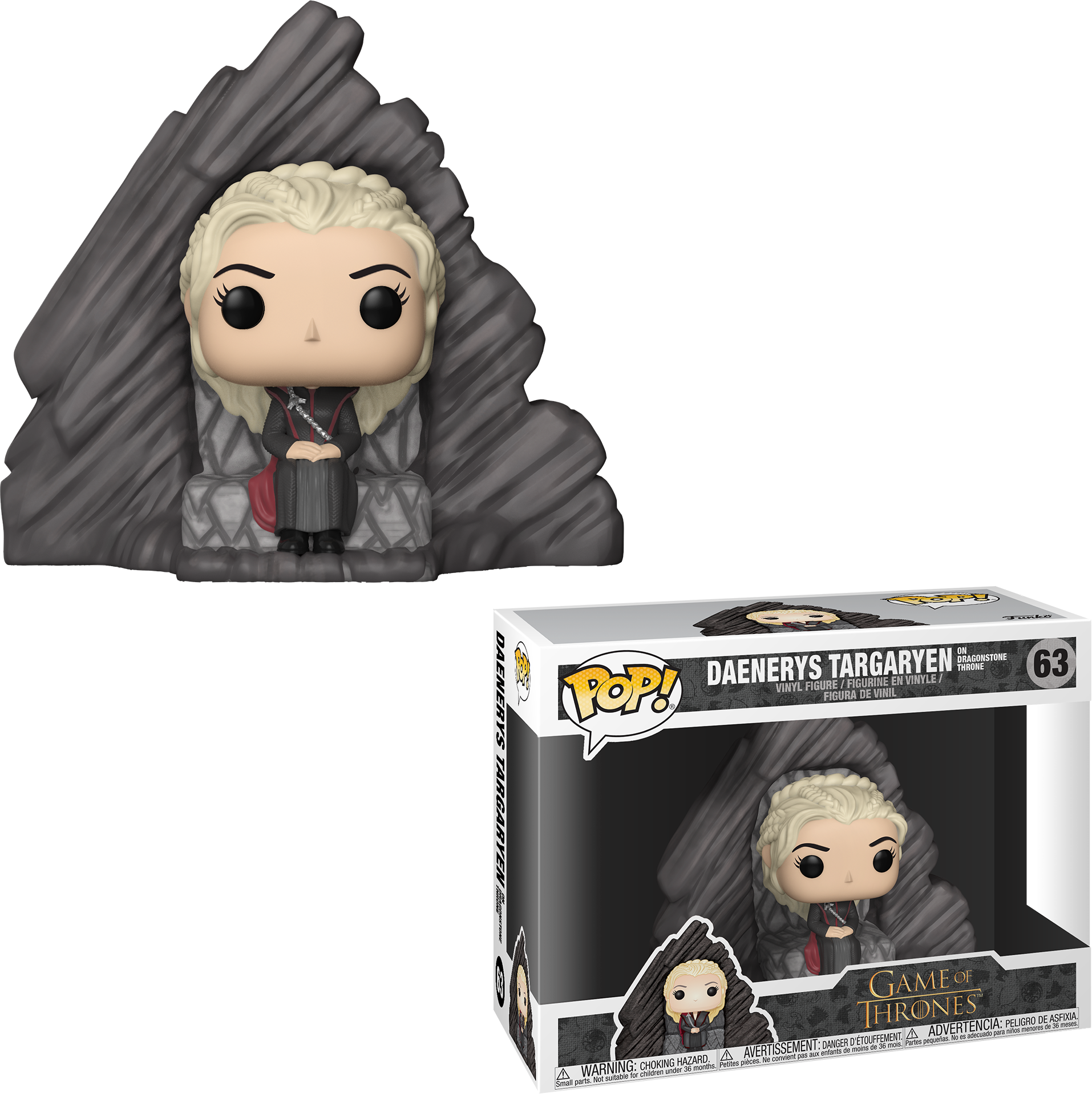 Pop Figure Game Of Thrones Daenerys On Dragonstone (1914x1917), Png Download
