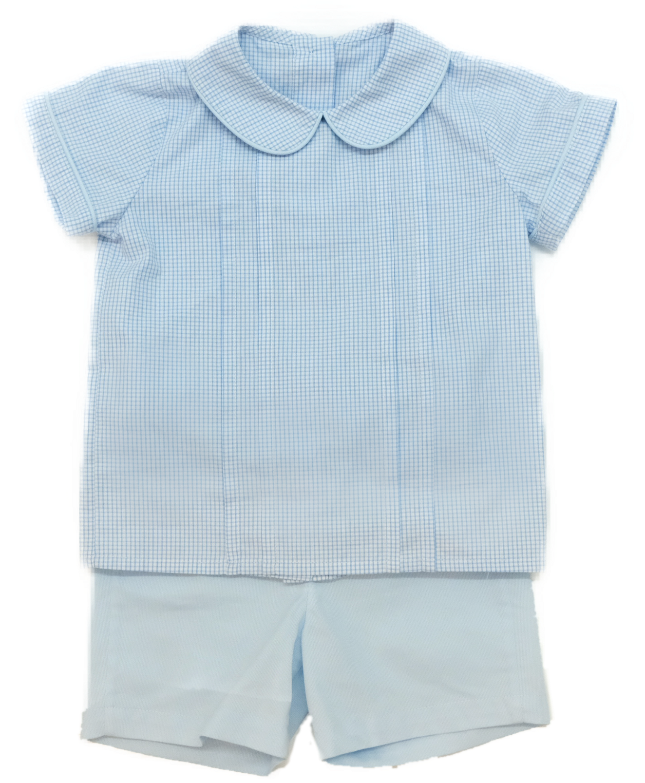 Gunter Short Set- Light Blue Windowpane - Blue Bonnet (1664x1664), Png Download