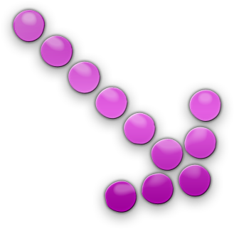 009070 Pink Jelly Icon Arrows Arrow Dotted Se - Pink Arrow Icon (420x420), Png Download