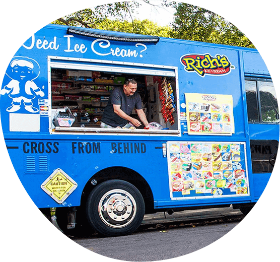 Vending - Rich's Ice Cream (556x520), Png Download