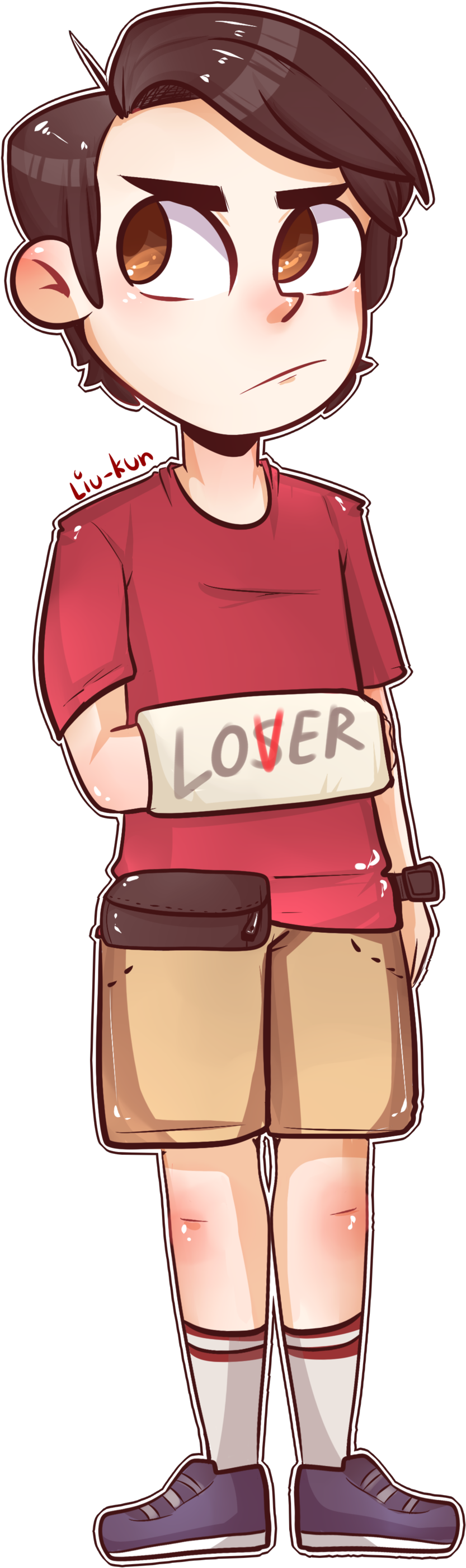 Eddie Kaspbrak By Heartlessdark On Deviantart - Richie Tozier Fanart (1600x2800), Png Download